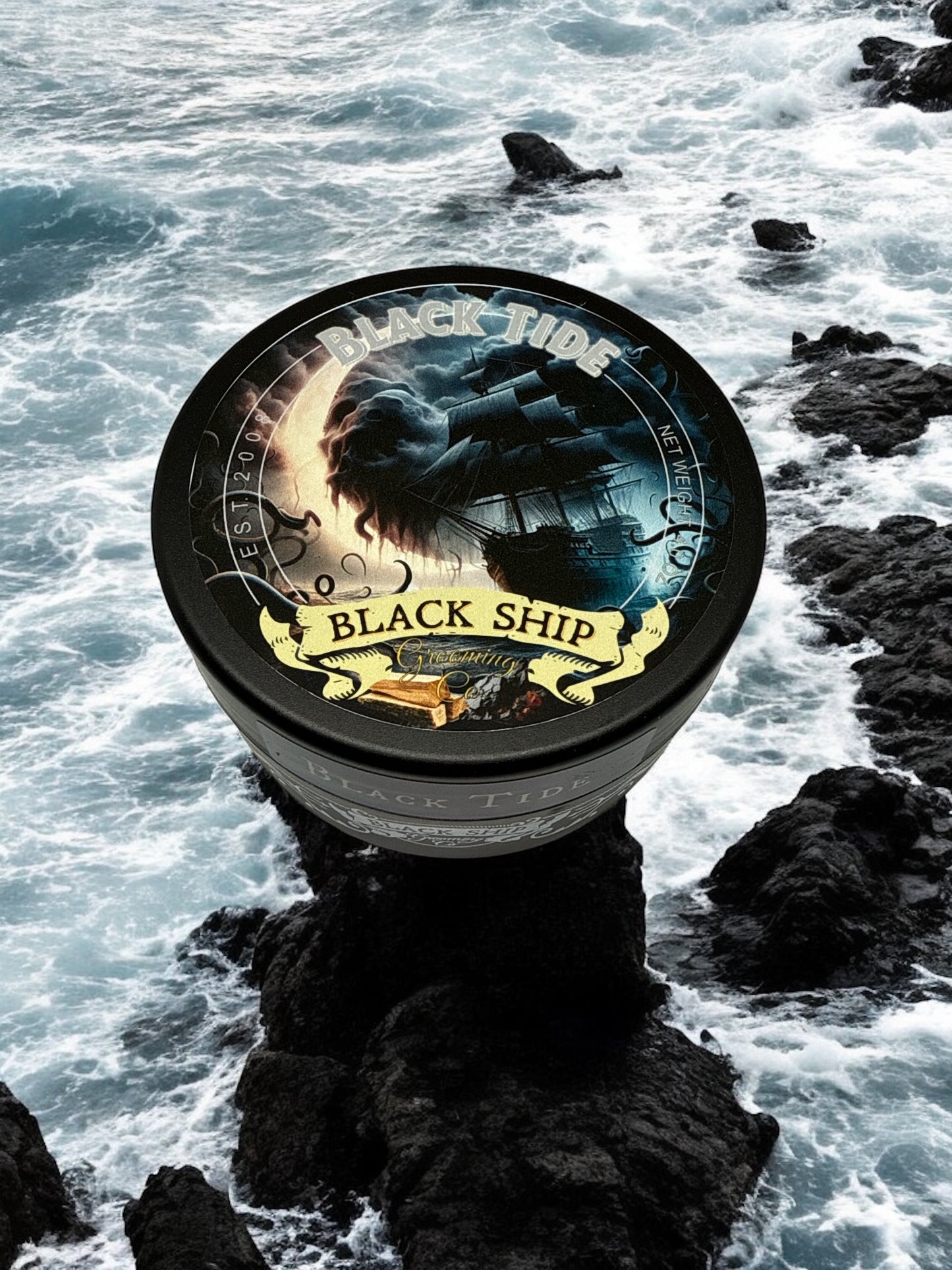 Black Tide Shaving Soap by Black Ship Grooming Co