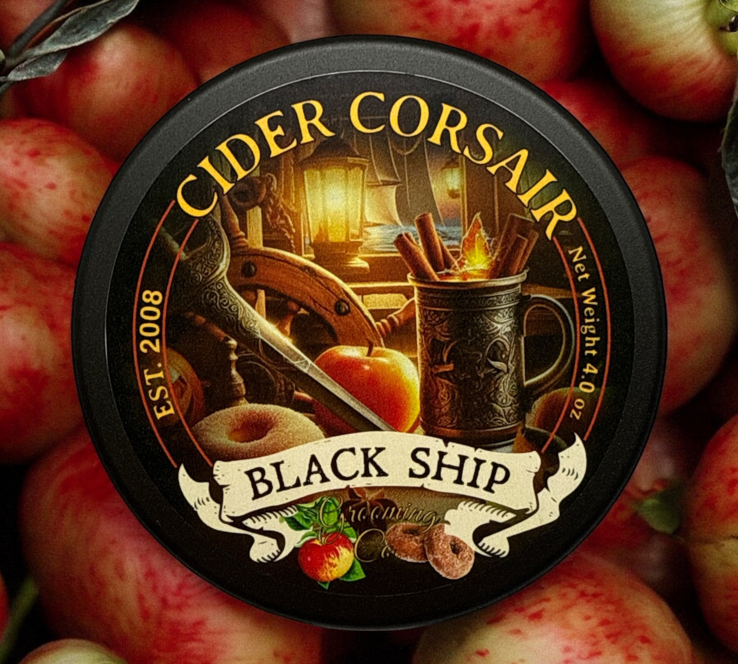 apples and cider corsair shaving soap