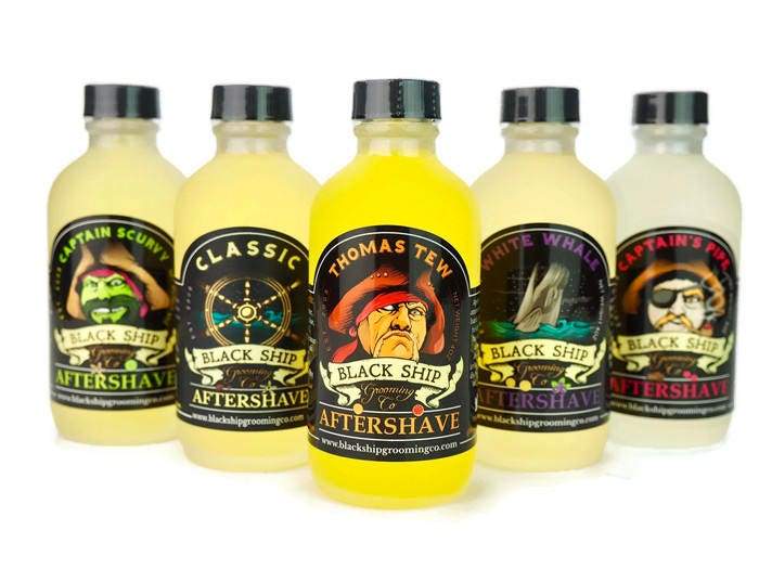 Black Beard Aftershave splash, Bayrum and Lime scent in a 4 OZ by black ship grooming co. non drying artisan aftershave - Black Ship Grooming Co.