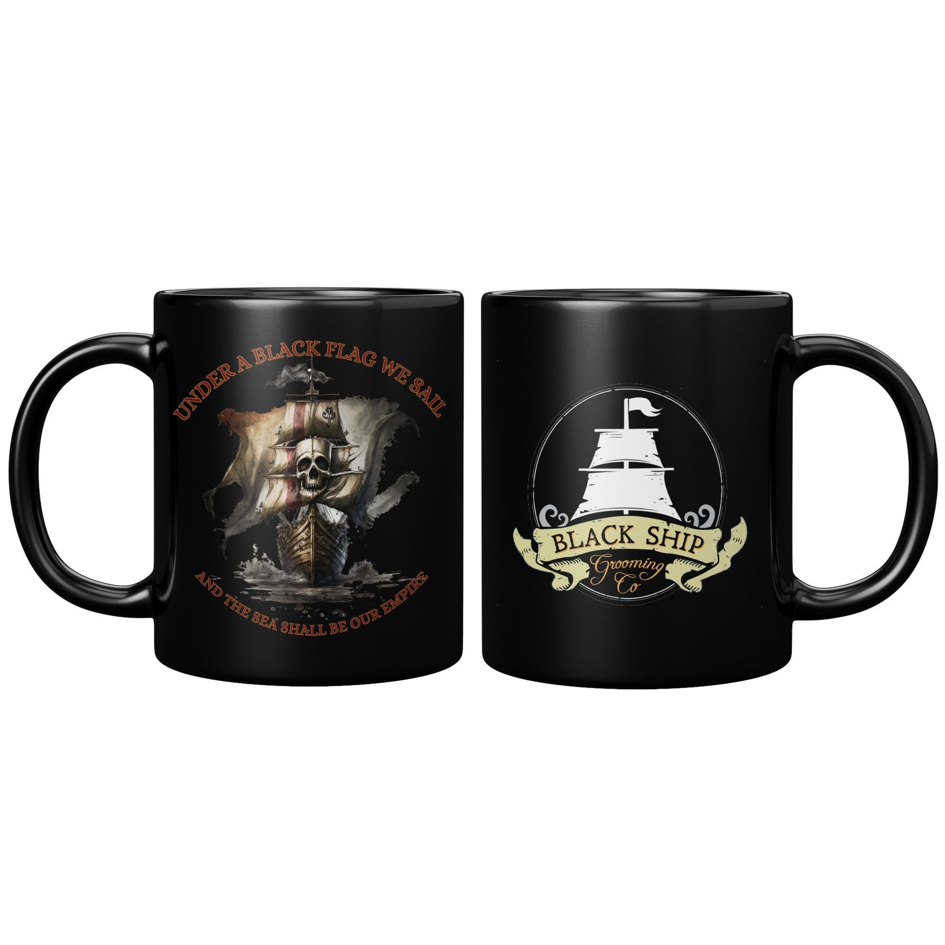 Black Flag Mug - Black Ship Grooming Co.