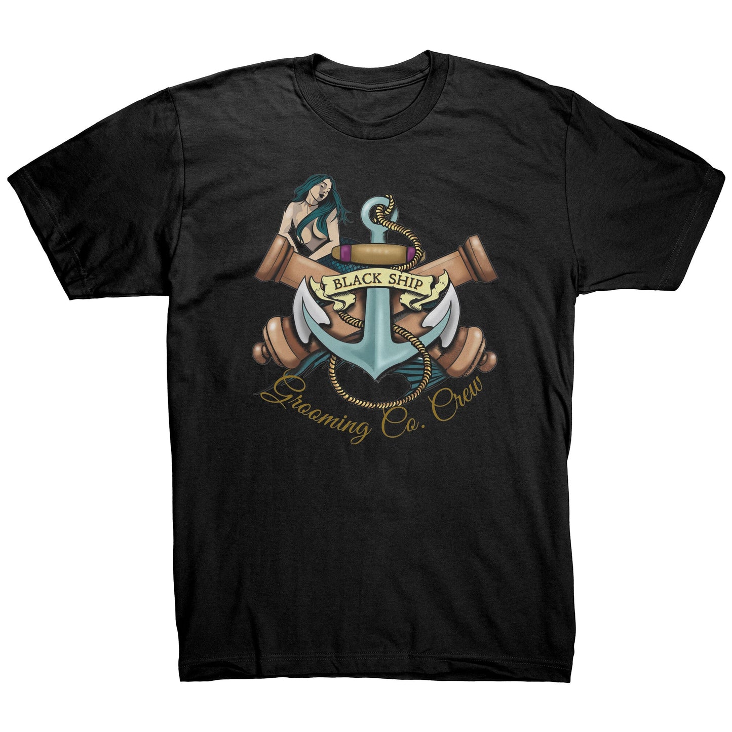 Black Ship Grooming Crew Tee-Shirt - Black Ship Grooming Co.