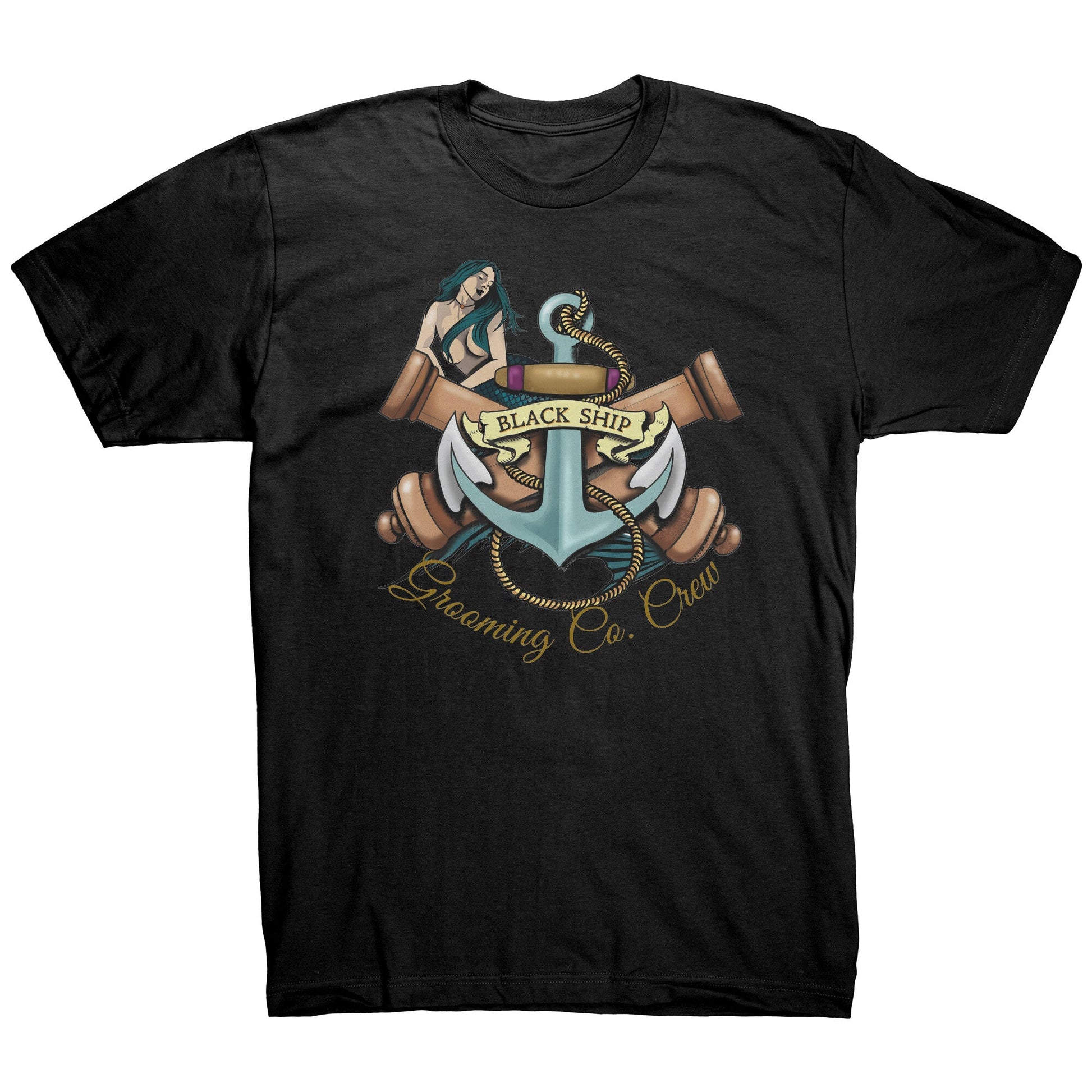 Black Ship Grooming Crew Tee-Shirt - Black Ship Grooming Co.