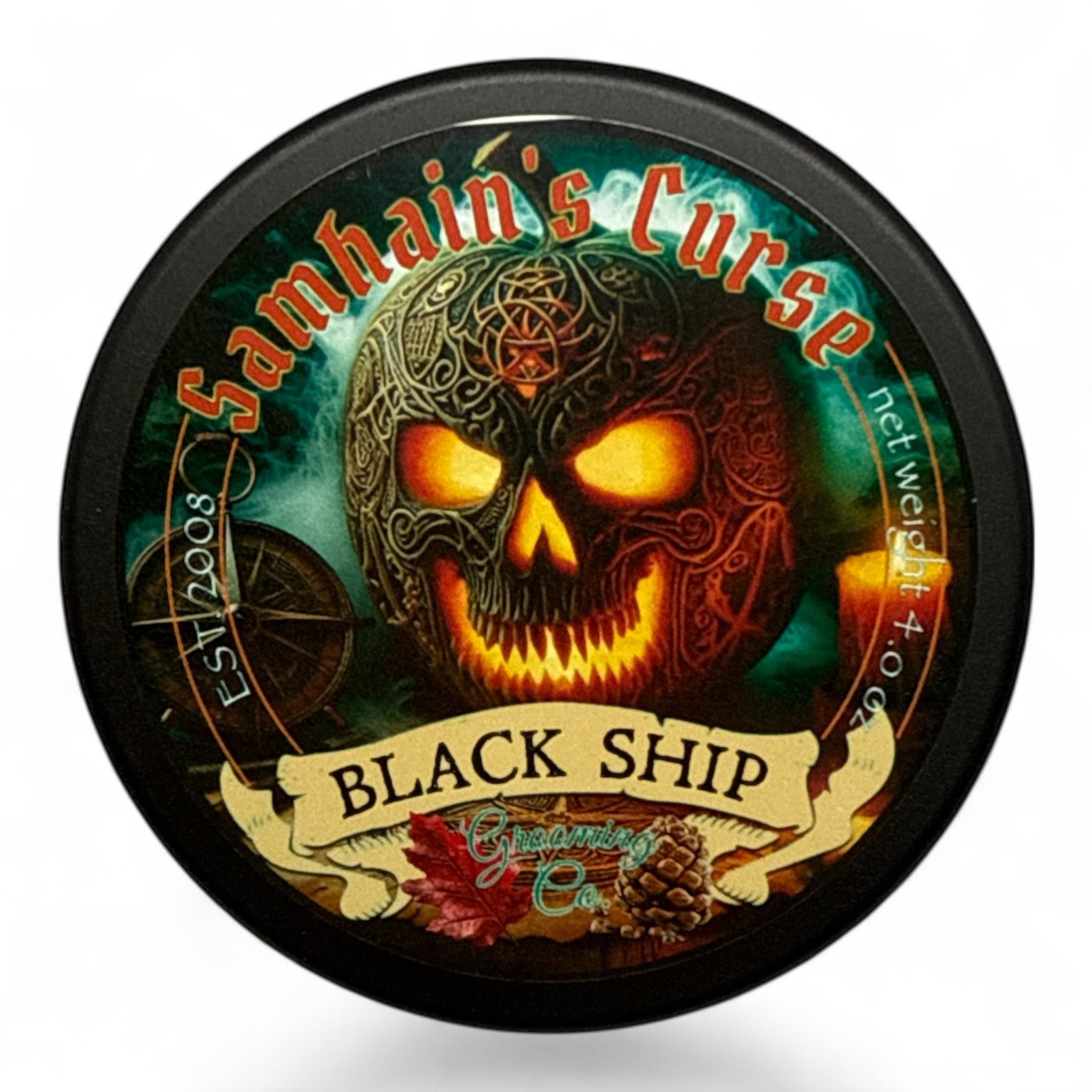 Samhain's Curse Shaving Soap – Limited Pirate Fragrance – Black