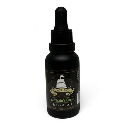 Samhain's curse beard oil  | soothe itchy skin and destroy the beardruff in perfect halloween seasonal scent