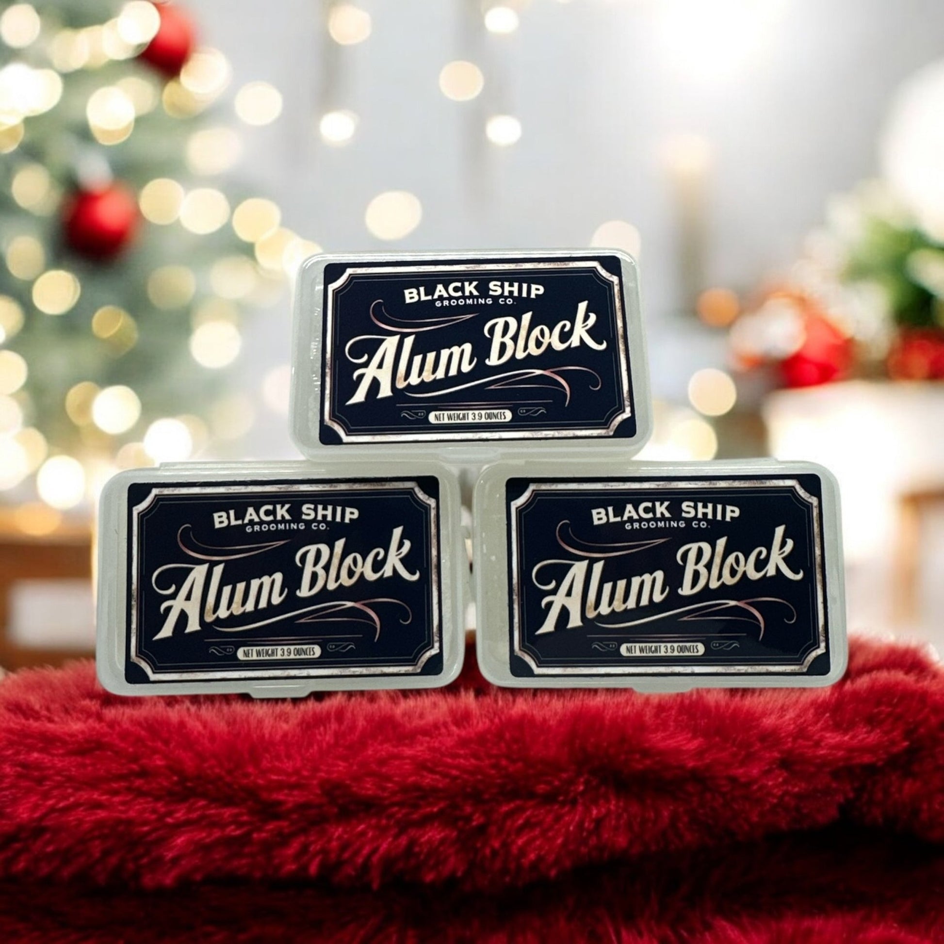 Black Ship 3.9 oz Alum Block in Plastic Case - Black Ship Grooming Co.