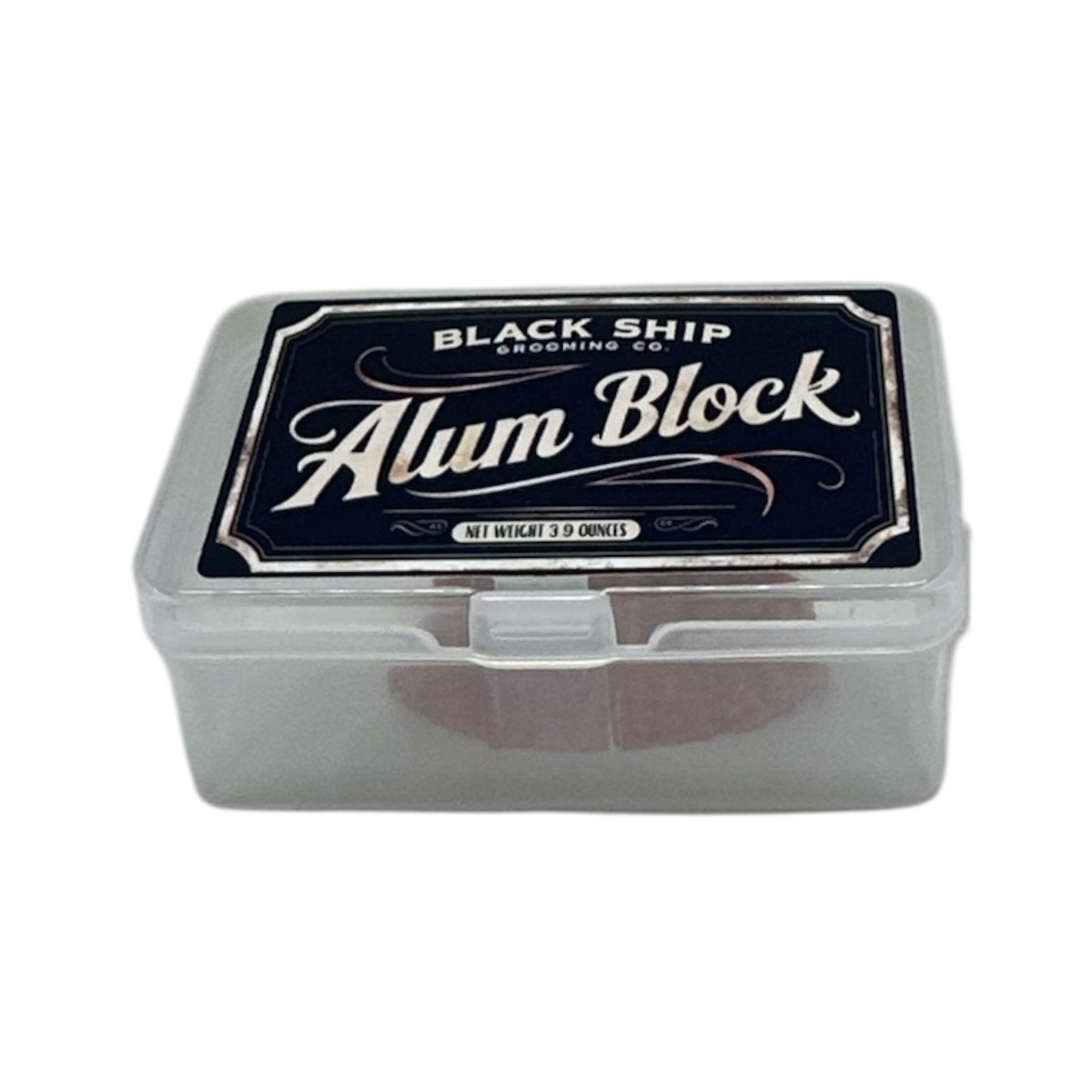 Black Ship 3.9 oz Alum Block in Plastic Case - Black Ship Grooming Co.