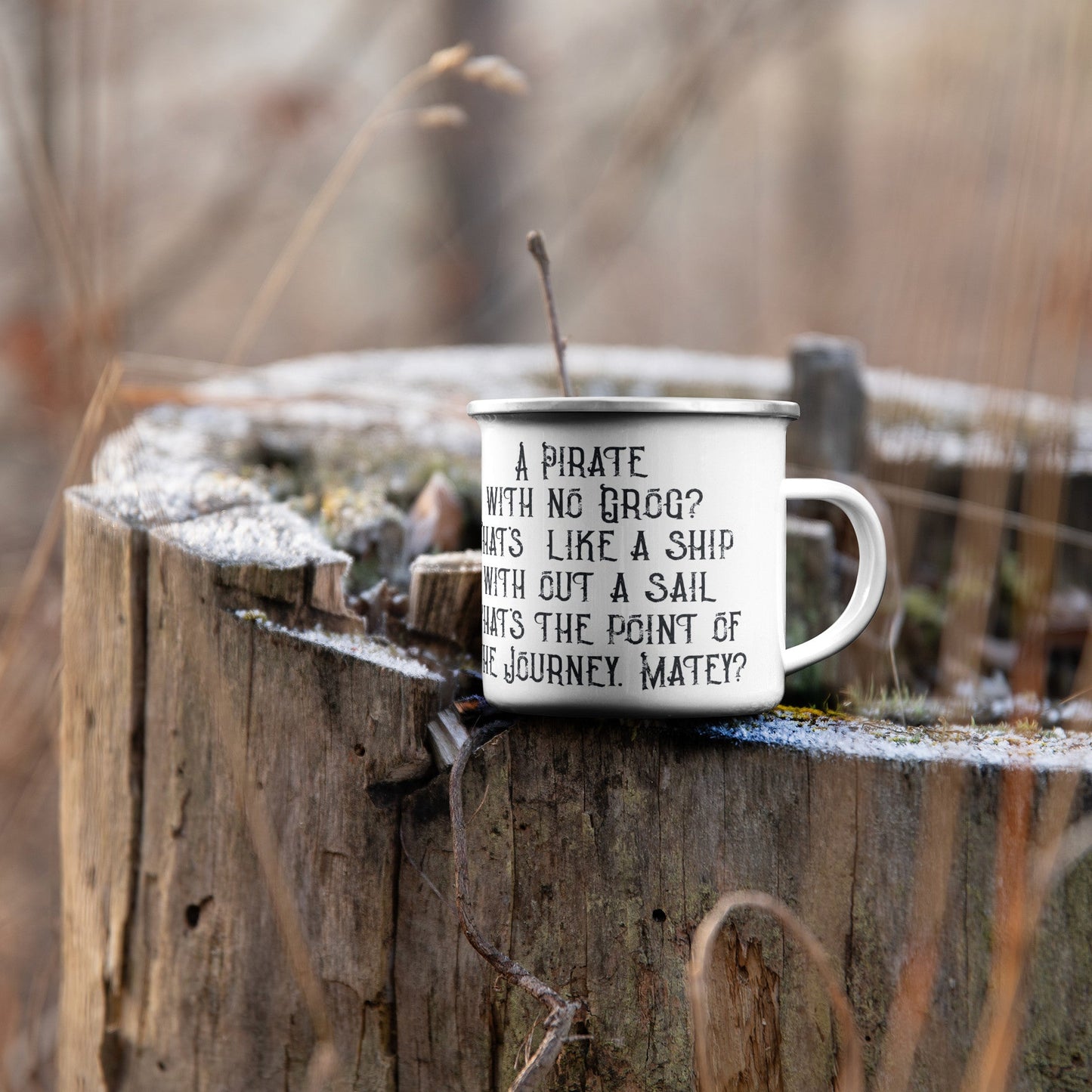 Pirate's Camping Mug - Black Ship Grooming Co.