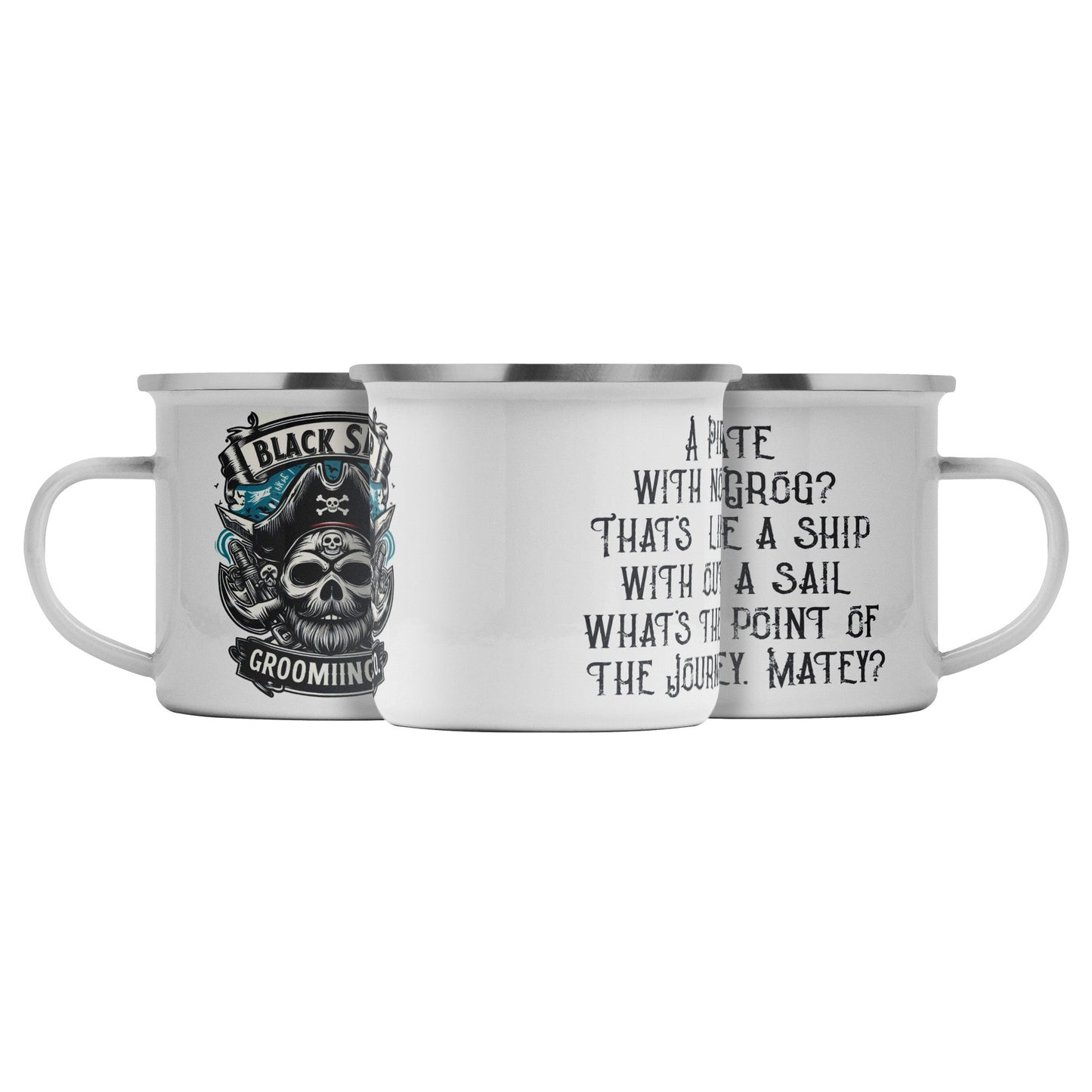 Pirate's Camping Mug - Black Ship Grooming Co.