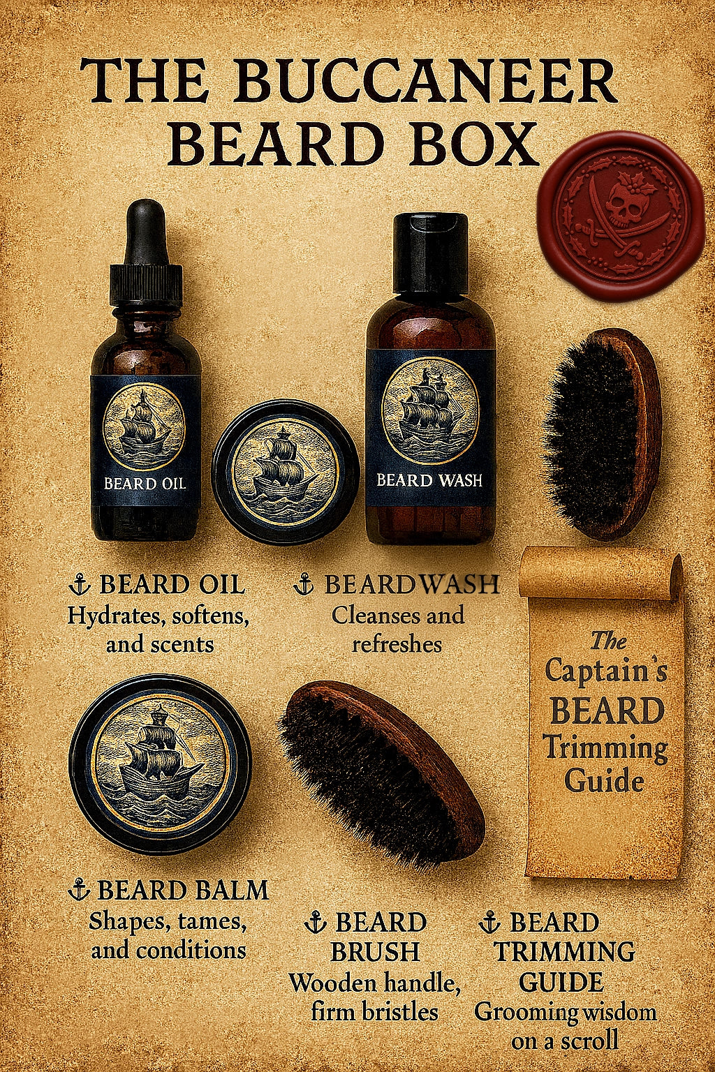 Beard Care Gift Bundle | Black Ship Grooming Co. Bundle
