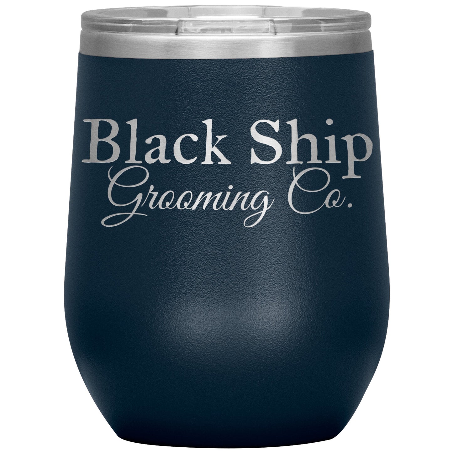 Load image into Gallery viewer, Black Ship Grooming Co. 12oz Insulated Wine Tumbler - Black Ship Grooming Co.
