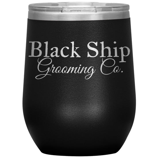 Black Ship Grooming Co. 12oz Insulated Wine Tumbler - Black Ship Grooming Co.
