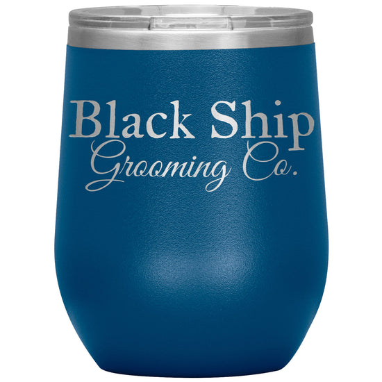 Black Ship Grooming Co. 12oz Insulated Wine Tumbler - Black Ship Grooming Co.
