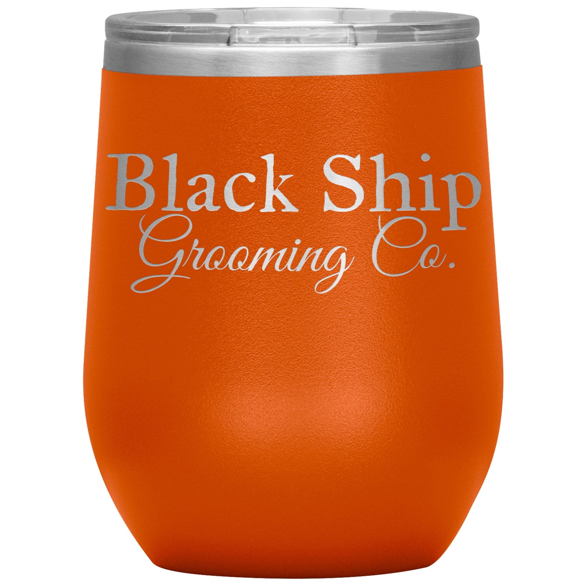 Black Ship Grooming Co. 12oz Insulated Wine Tumbler - Black Ship Grooming Co.