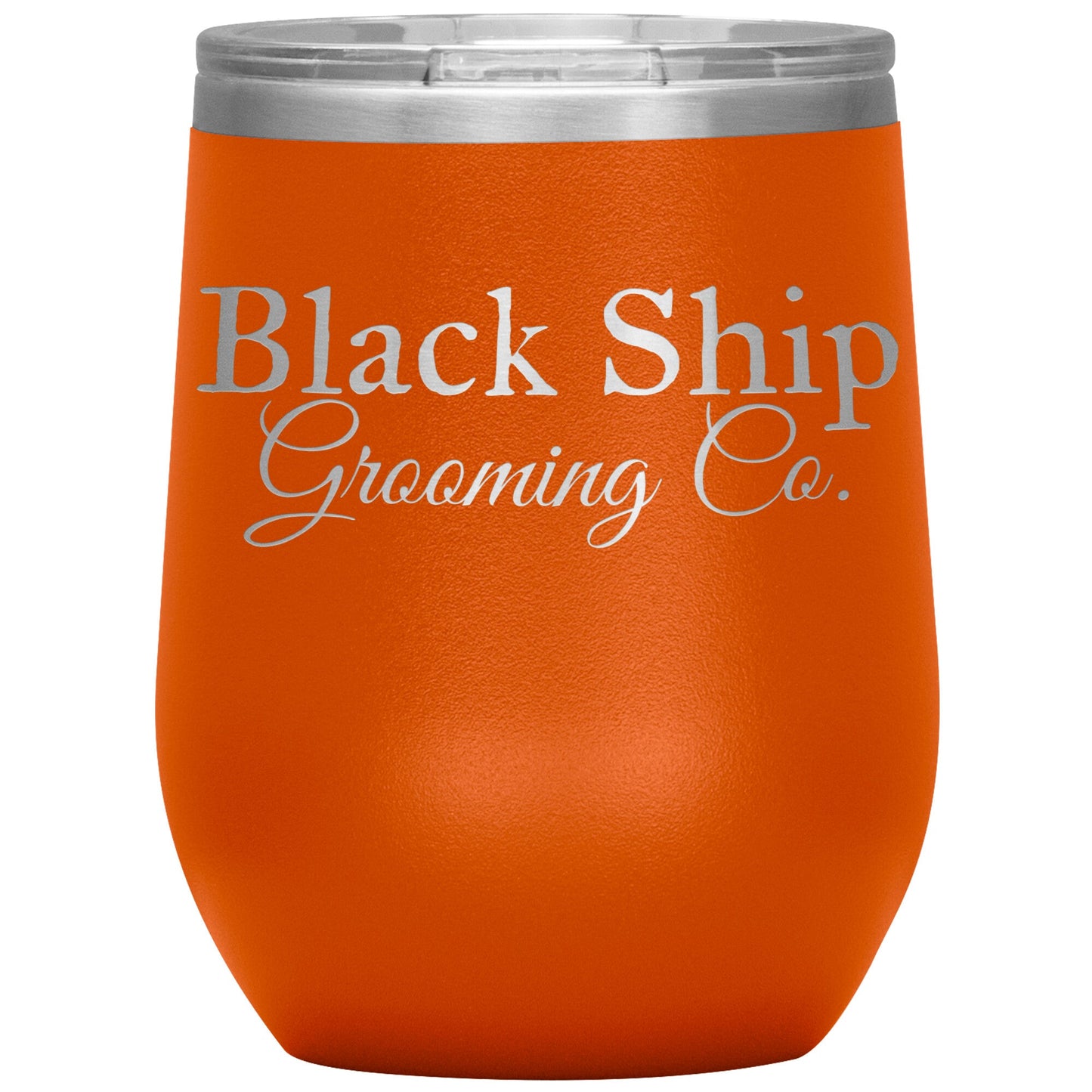 Load image into Gallery viewer, Black Ship Grooming Co. 12oz Insulated Wine Tumbler - Black Ship Grooming Co.
