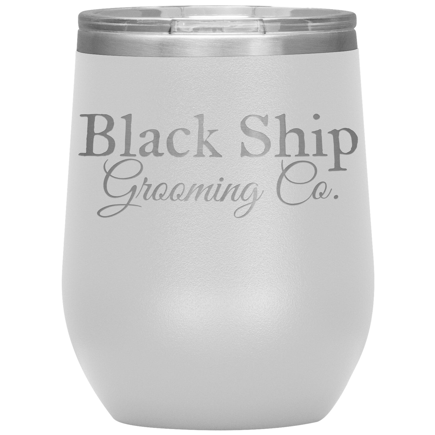 Black Ship Grooming Co. 12oz Insulated Wine Tumbler - Black Ship Grooming Co.