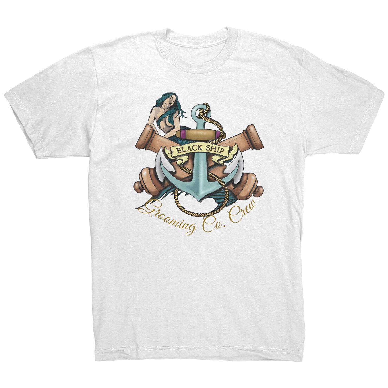 Black Ship Grooming Crew Tee-Shirt - Black Ship Grooming Co.
