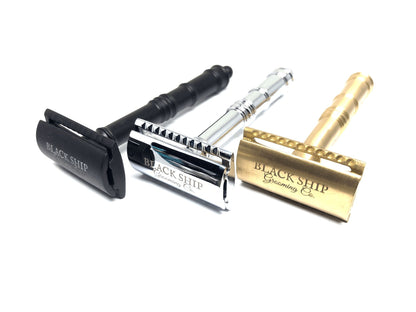 Cannon Double Edge Safety Razor "The 32 Pounder" - Black Ship Grooming Co.
