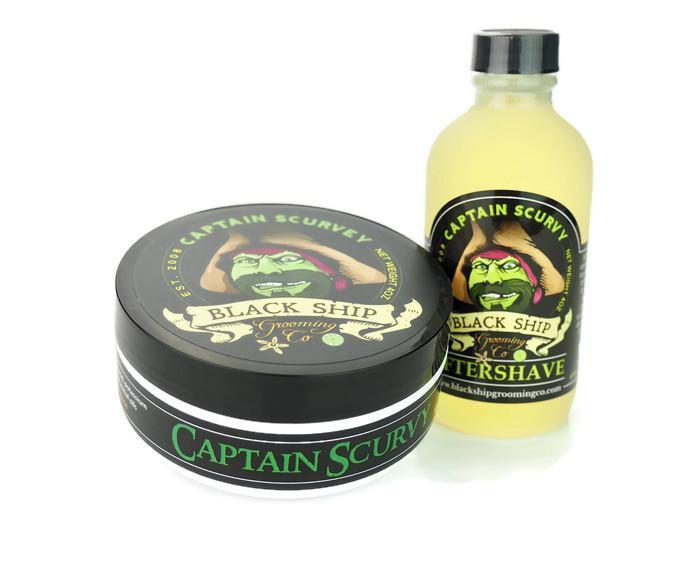 Load image into Gallery viewer, Captain Scurvy Shaving Soap - Black Ship Grooming Co.
