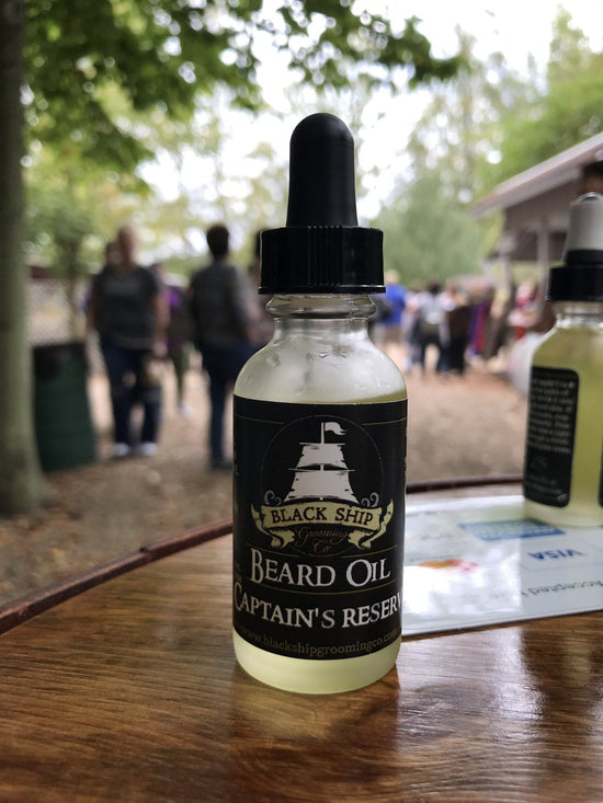 Load image into Gallery viewer, Captains Reserve beard oil - Black Ship Grooming Co.
