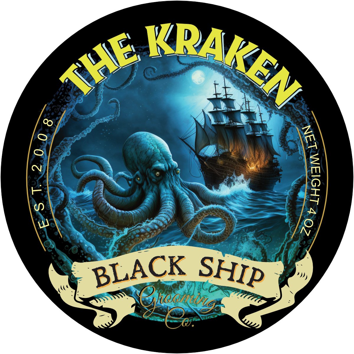 Kraken Shaving Soap - Black Ship Grooming Co.