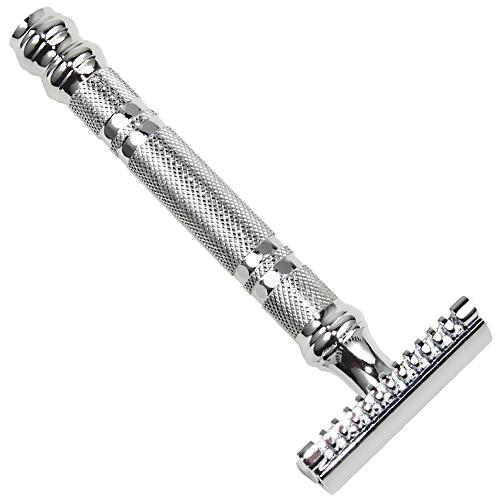 Parker 24C Open Comb Double Edge Safety Razor - Black Ship Grooming Co.