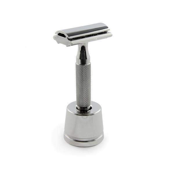 Load image into Gallery viewer, Rockwell Razors Stand White Chrome - Black Ship Grooming Co.
