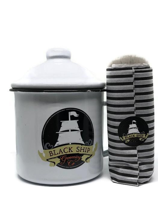 Load image into Gallery viewer, Shaving Mug &amp;amp; Brush Gift Set - Black Ship Grooming Co.
