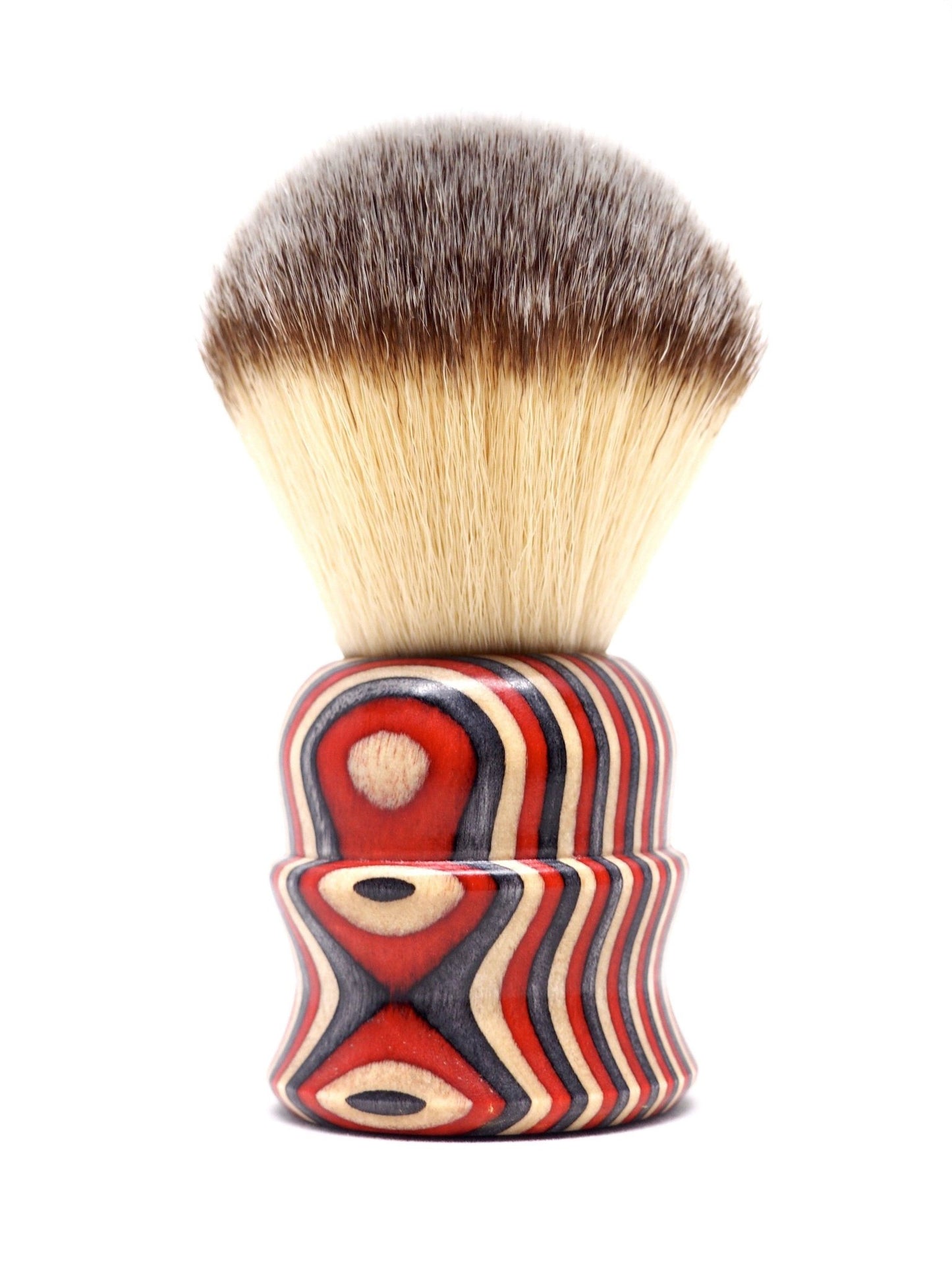 Load image into Gallery viewer, Whaler Shaving Brush 28mm Synthetic Badger Shaving HMS Adventure Galley Color - Black Ship Grooming Co.
