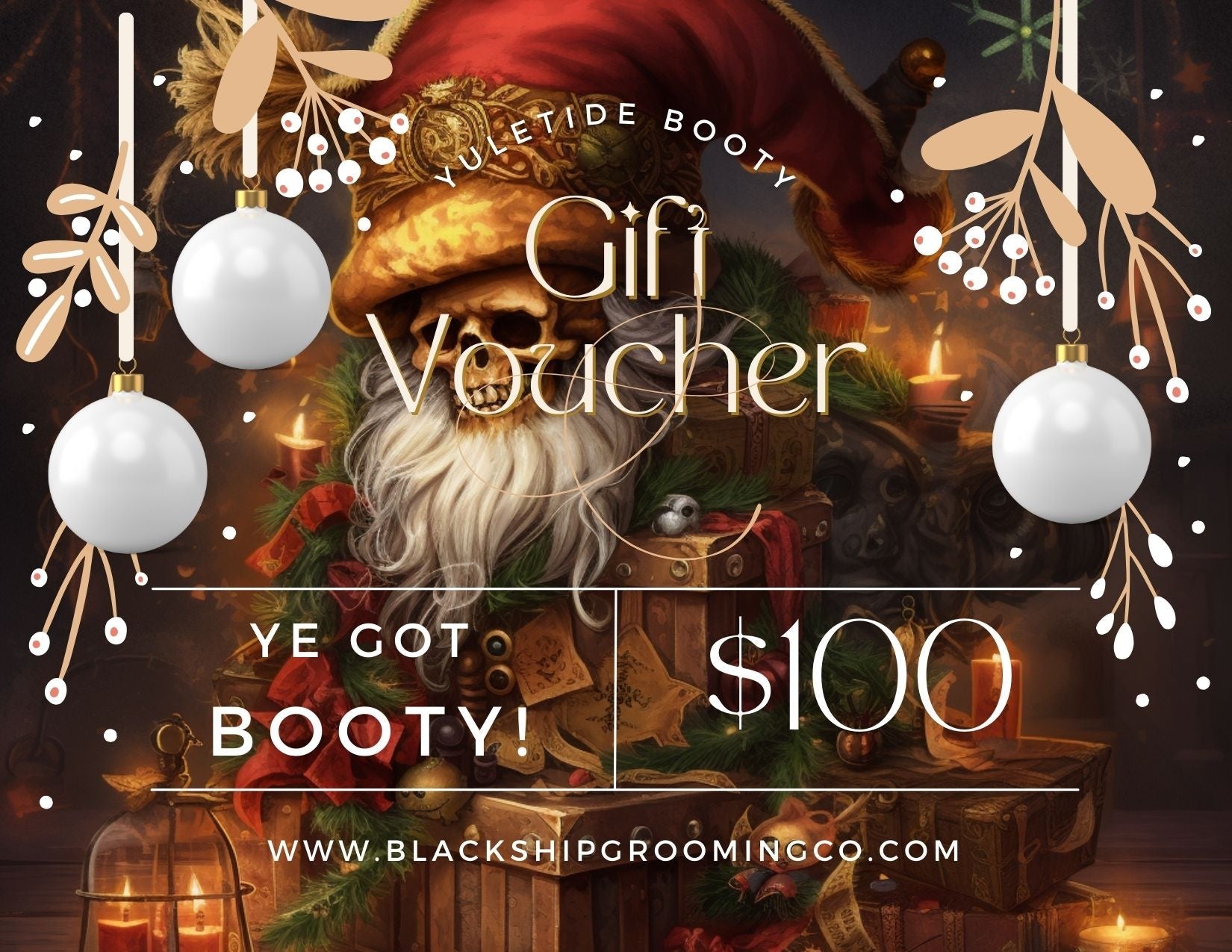 Yuletide Booty 100 Gift Card - Black Ship Grooming Co.